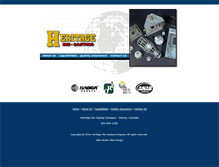 Tablet Screenshot of heritagecasting.com